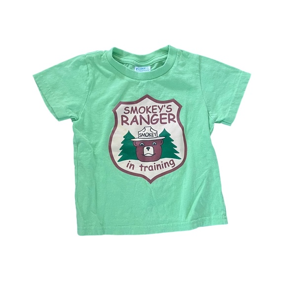 Other - Smokey Bear “Smokey’s Ranger in Training” Tee 2T Green Graphic Shirt Unisex